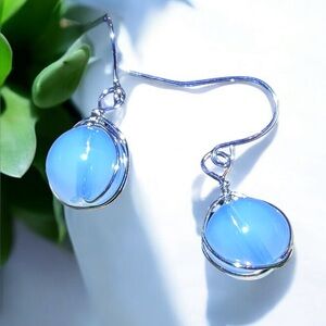 .925 Moonstone Earrings
